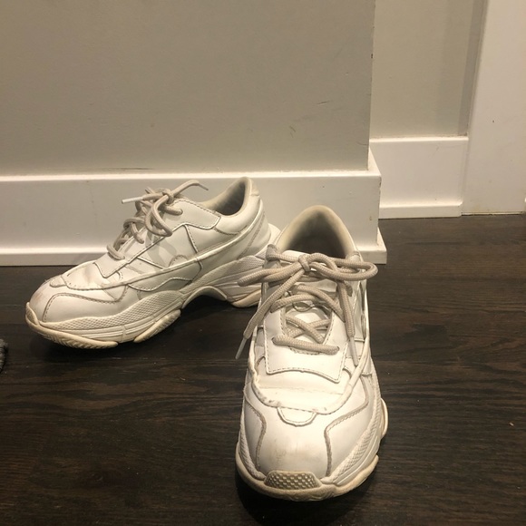 Womens White Chunky Sneaker Jeffery Campbell - Picture 2 of 5